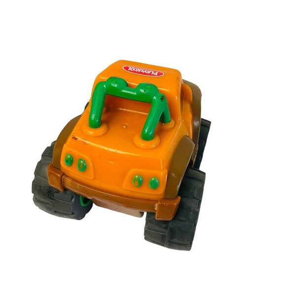 Playskool Monster Truck Toy Orange Green Wheels Durable Plastic for Kids 4x4 Veh - Picture 9 of 10